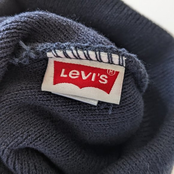 Men's Levi's® Knit Cuffed All Season Beanie - Navy - Picture 10 of 15
